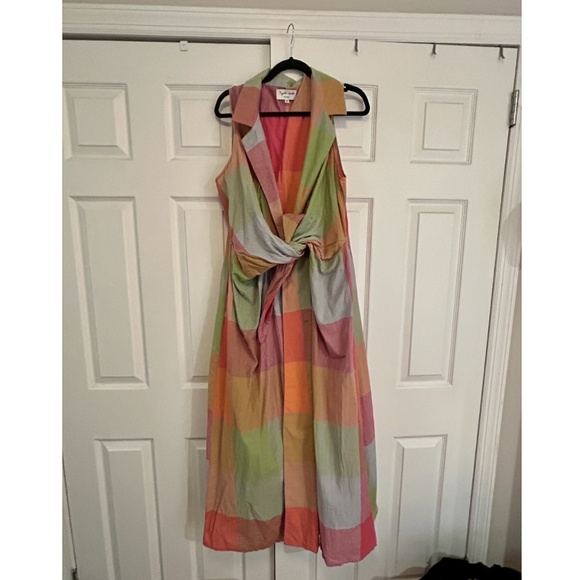 Rujuta Sheth Emily Dress - Jupiter Chex - Size XL - Picture 4 of 5